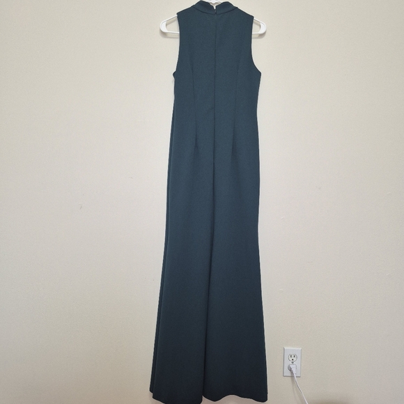 Betsy & Adam Womens Emerald Green Sleeveless Cutout Formal Gown – Size 10 - Picture 7 of 7